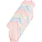 Next Barboteuse / body beige / bleu clair / rose / blanc