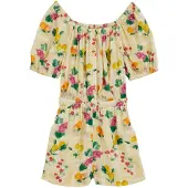 We fashion Ensemble moutarde / citron vert / vert foncé / fuchsia