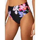 Love & roses Bas de bikini violet pastel / violet clair / rose clair / noir