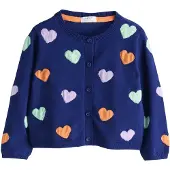 Next Cardigan bleu marine / menthe / orange
