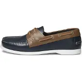 Aigle Mocassin 'New Nubil' marine / marron