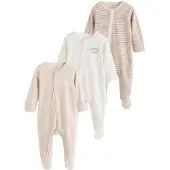 Next Pyjama beige clair / beige foncé / noisette