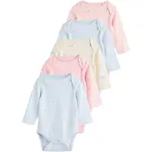 Next Barboteuse / body bleu clair / jaune clair / rose