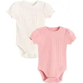 Cool Club Barboteuse / body rose ancienne / rose pastel / blanc cassé