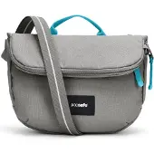 Pacsafe Sac à bandoulière 'GO' bleu cyan / pierre / noir / blanc