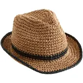 Next Chapeaux 'Fedora' cappuccino / noir