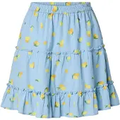 Pieces Jupe 'PCEmma' bleu clair / citron vert / vert gazon