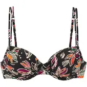 Buffalo Hauts de bikini beige / vert foncé / orange / noir