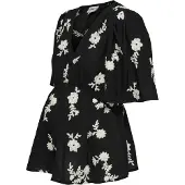 ONLY Maternity Chemisier 'OLMElsi' noir / blanc