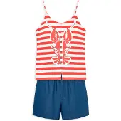 Gisela Pyjama Sans Manches Lobster Print In&out