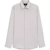 BOSS Chemise Slim en coton structuré mélangé
