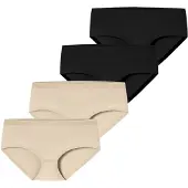 Schiesser Culotte ' Invisible Cotton ' sable / noir