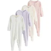 Next Pyjama beige clair / bleu clair / lavande / rose ancienne