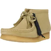 Clarks pour homme. 26155520 Bottines en cuir beige Wallabee (40), 1 à 3 cm, Lacets, Casuel