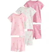Next Pyjama rose / rose ancienne / rose clair / blanc naturel