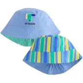 Next Chapeau turquoise / bleu-gris / jaune