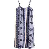 Next Robe d’été beige / bleu marine / violet foncé