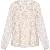 Usha Chemisier 'Casual' lavande / blanc cassé