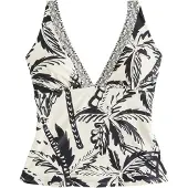 Next Haut de tankini crème / noir