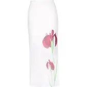 Usha Jupe vert / rouge foncé / blanc cassé