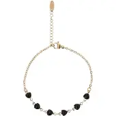 MyMo ROCKS Bracelet or / noir