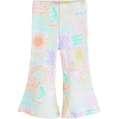 Next Leggings aqua / violet / abricot / blanc cassé