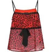 Faina Haut 'Festive' rouge / noir