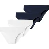 Schiesser Slip ' Invisible Light ' bleu nuit / blanc