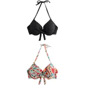 Next Hauts de bikini bleu cyan / cappuccino / rouge / noir