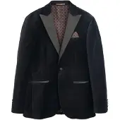 Next Veste de costume gris foncé / noir