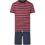 Phil&Co. Pyjama court 'Phil &amp; Co Heren Shortama Korte Pyjama Set' rouge
