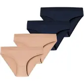 Schiesser Slip ' Invisible Cotton ' nude / bleu nuit