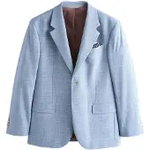 Next Veste de costume bleu roi / blanc