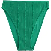 Self. Bas de bikini vert gazon