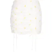 Mymo Jupe 'Young Fashion' jaune / blanc cassé