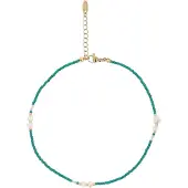 IZIA Bracelet turquoise / or