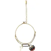 IZIA Bracelet or / rouge / noir