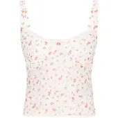 Mymo Haut 'Young Fashion' olive / rouge clair / blanc cassé