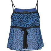 Faina Haut 'Festive' bleu / noir
