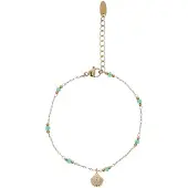 Usha Bracelet turquoise / or