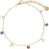 IZIA Bracelet or / mélange de couleurs