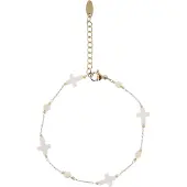 MyMo ROCKS Bracelet or / blanc