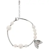Usha Bracelet argent / blanc