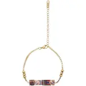 IZIA Bracelet or / mélange de couleurs