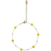 IZIA Bracelet jaune / or