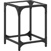 vidaXL Table basse avec plateau en verre Transparent 30x30x40 cm Acier