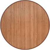 vidaXL Tapis rond naturel 100 cm bambou