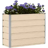 vidaXL Jardinière Ivoire 100 X 40 X 75 Cm Acier