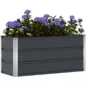 vidaXL Jardinière Anthracite 100 X 40 X 45 Cm Acier
