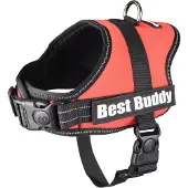 Flamingo Best Buddy Pluto Dog Harness Rouge 50-70 cm x 25 mm